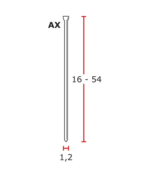 Viimeistelynaula Senco 38x1,2mm AX17EAA 5000kpl