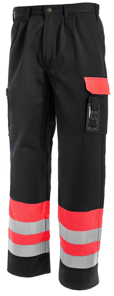 Housut Blåkläder Hi-Vis 158418605599 punainen-musta