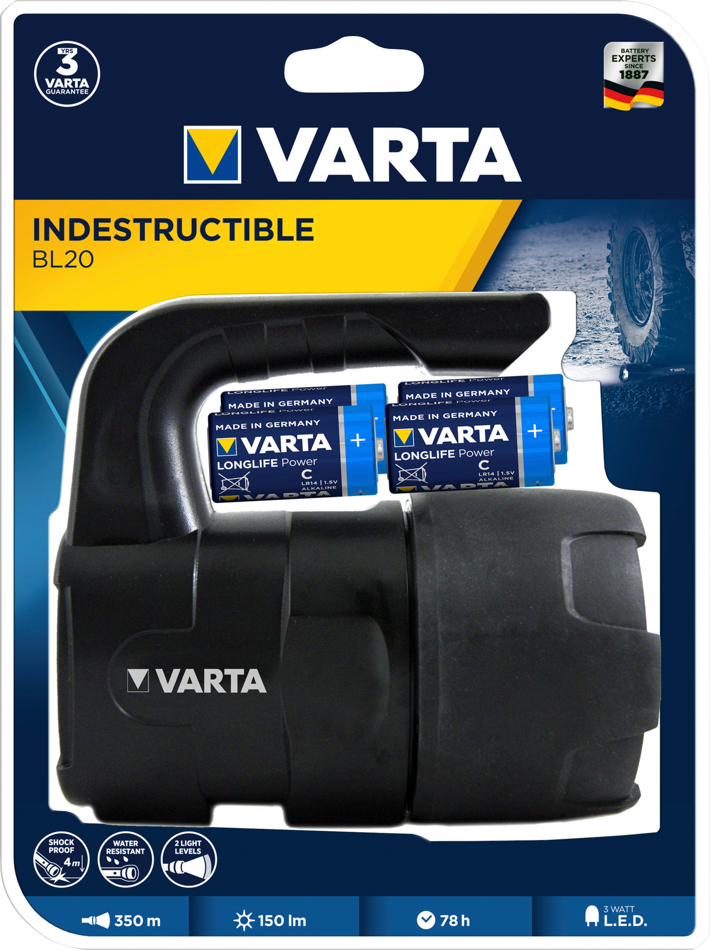 Käsilyhty VARTA Indestructible bl20