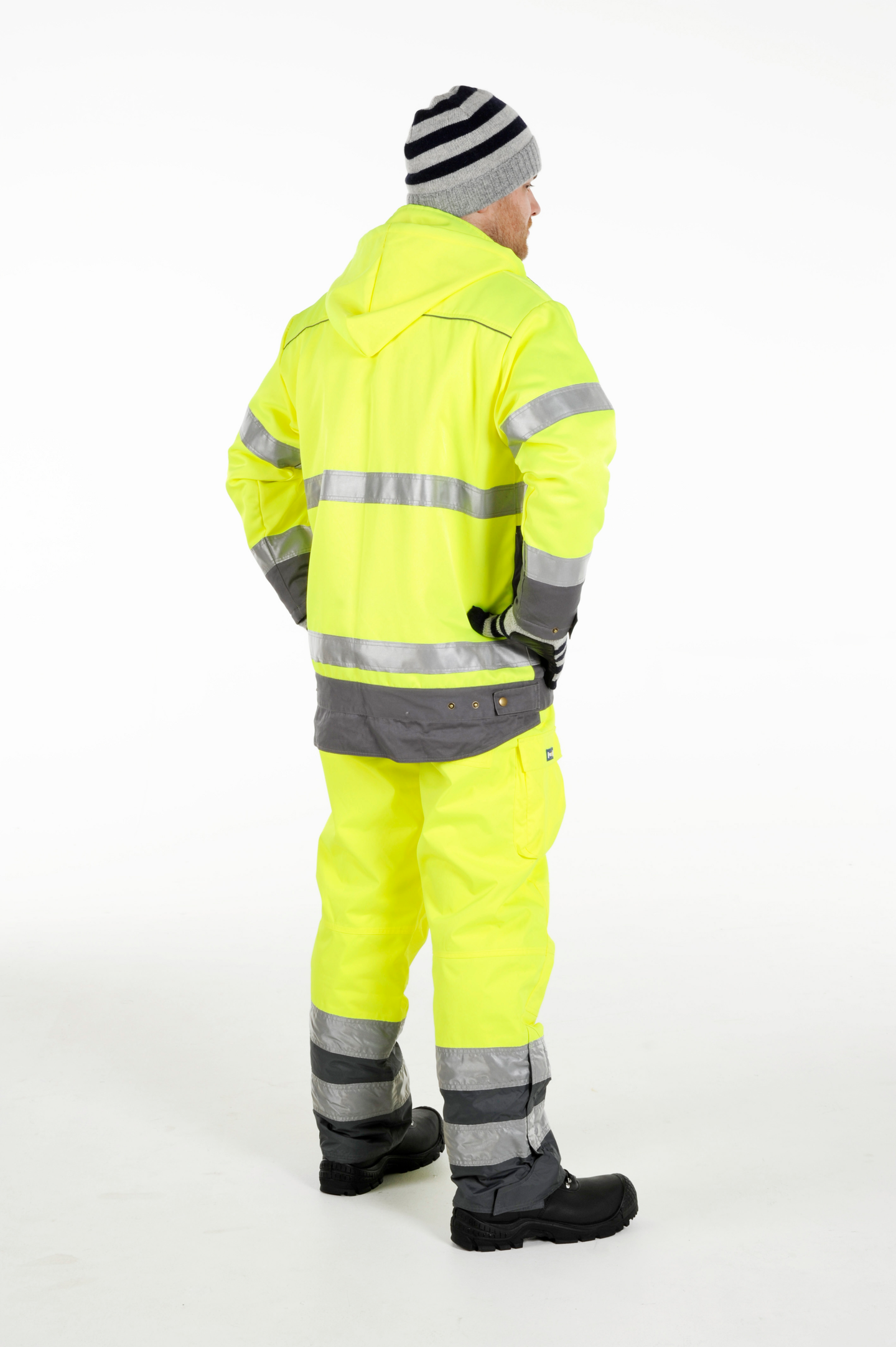 Talvihousut PROF Hi-Vis keltainen/harmaa