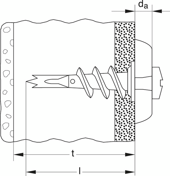 Kipsilevytulppa Fischer GKM 22mm FIS24556 100kpl