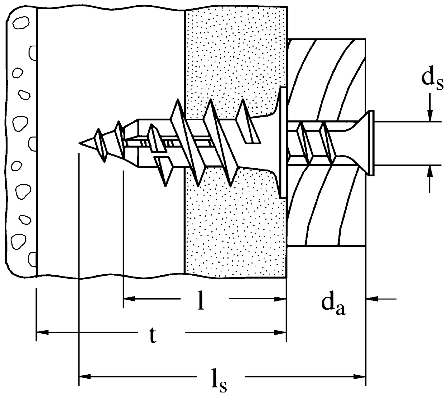 Kipsilevytulppa Fischer GK 22mm FIS2389 100kpl