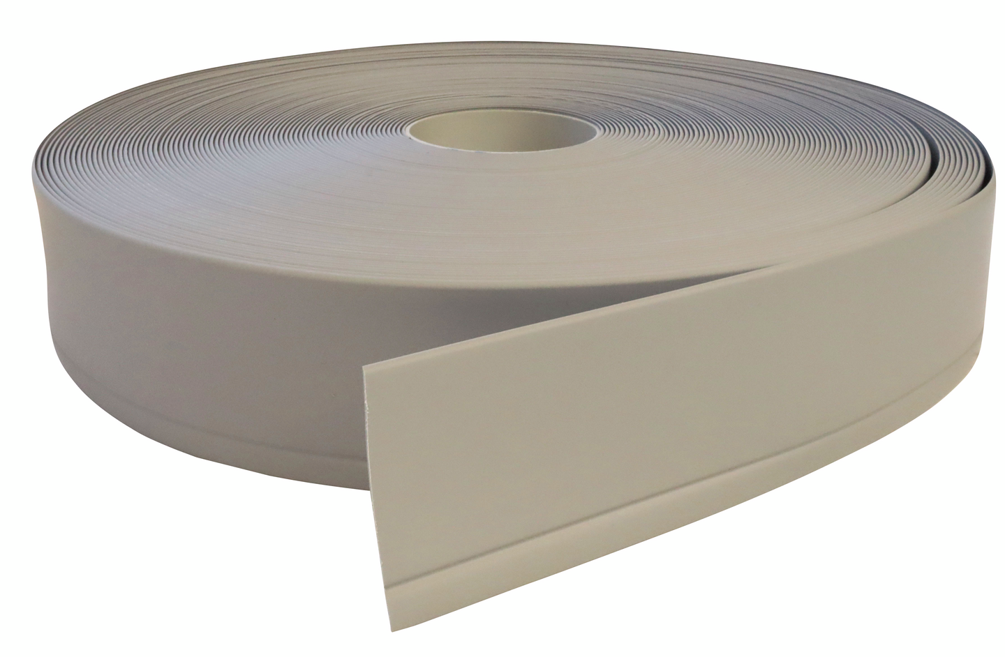 Jalkalista 70mm 50m muovia vaaleanharmaa JL 70-412