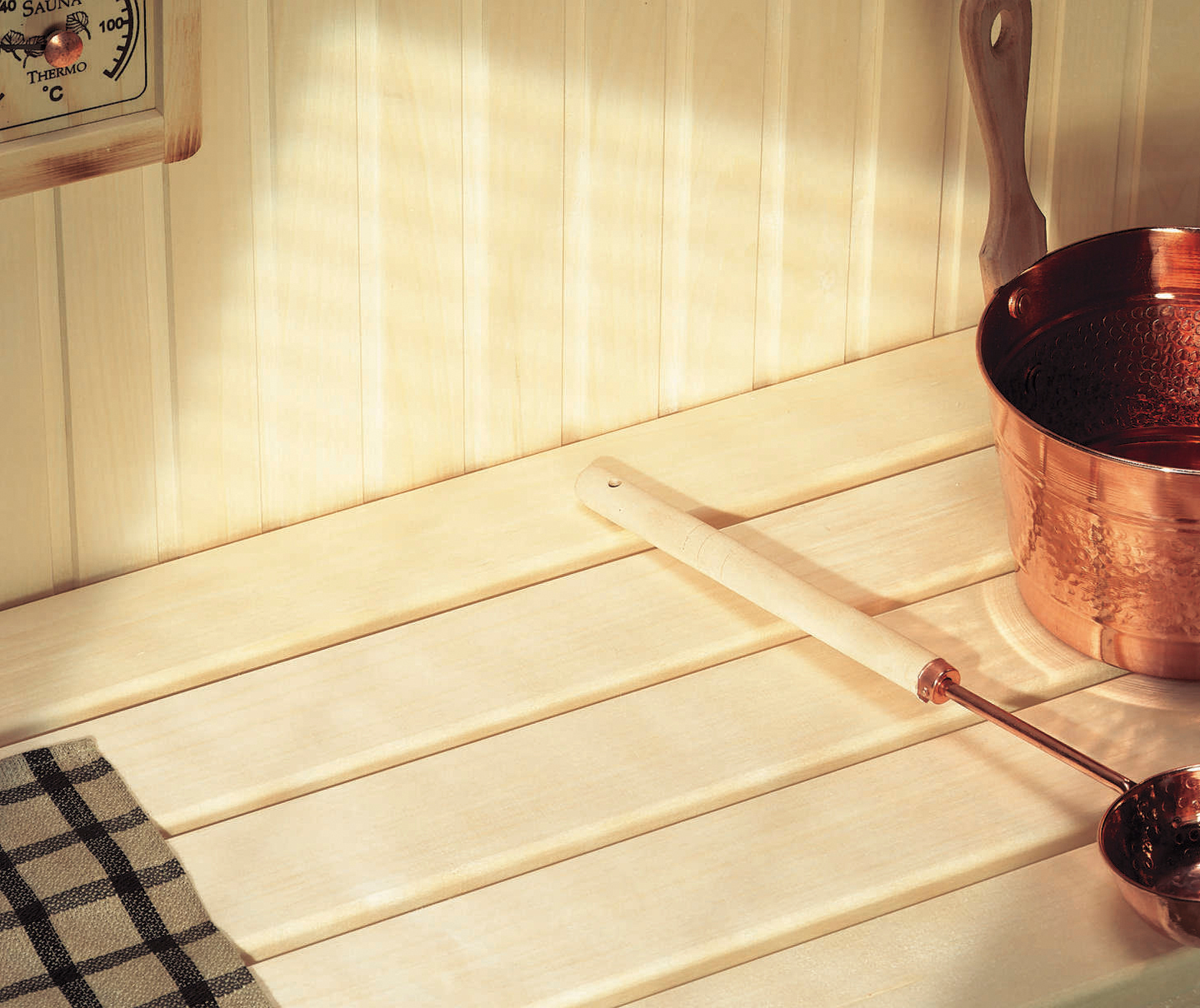 Saunapaneeli Thermory STP haapa oksaton 15x88x2400mm