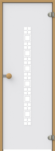 Saunanovi Square valkoinen tervaleppäkarmi