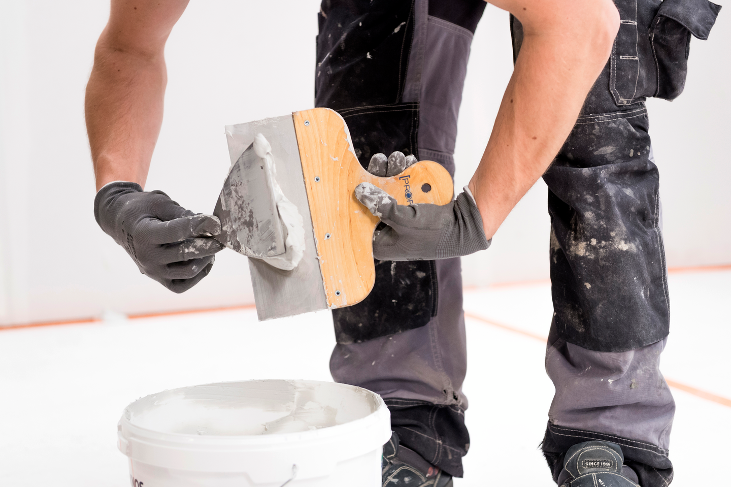 Työkäsineet PROF first PU-pinnoitettu harmaa koko 6