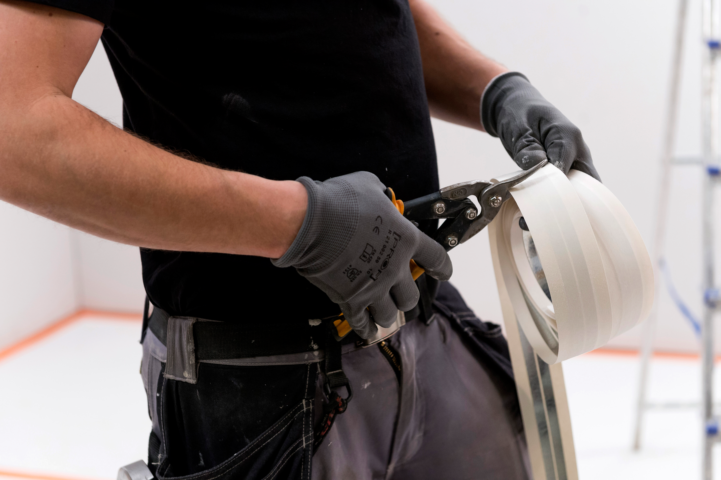 Työkäsineet PROF first PU-pinnoitettu harmaa koko 6