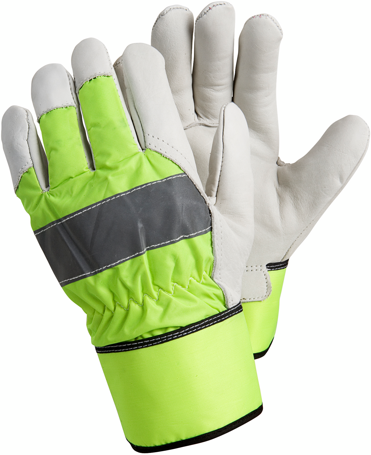 Työkäsineet TEGERA 298 naudannahka Hi-Vis
