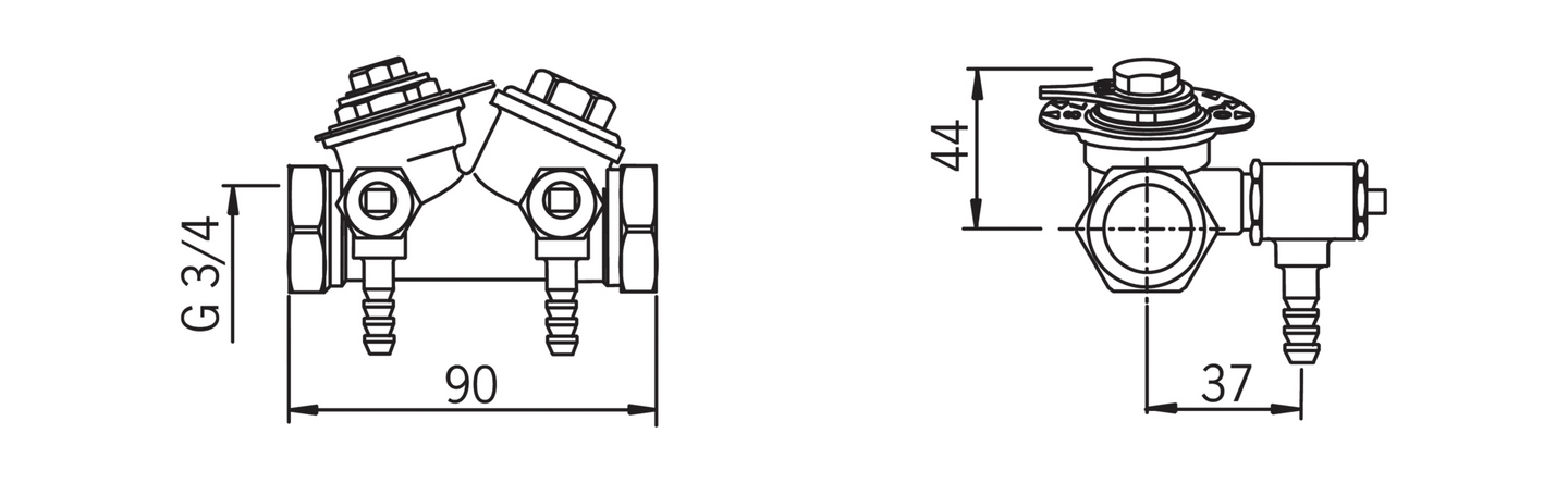 Kuristusventtiili Oras dn20 415020