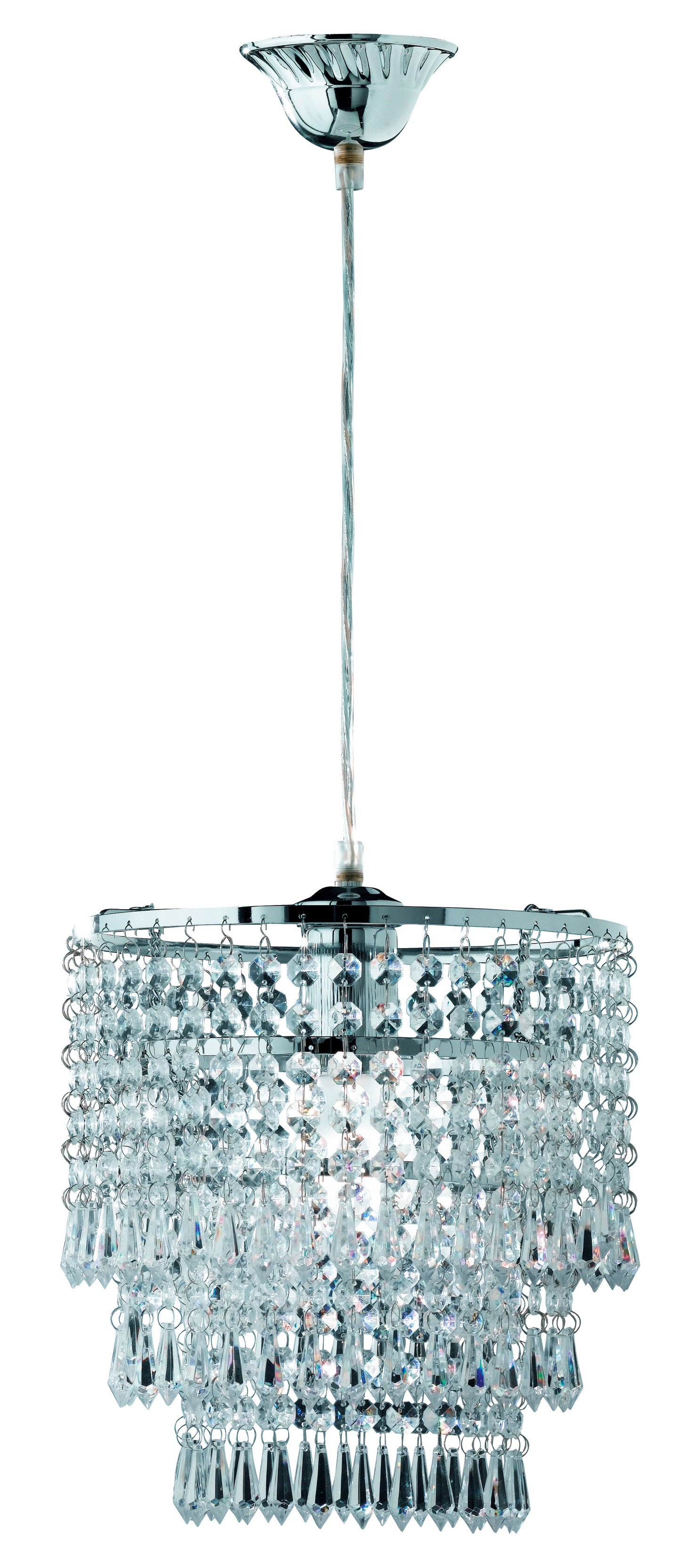 Kattokruunu TRIO Orient E27 kromi