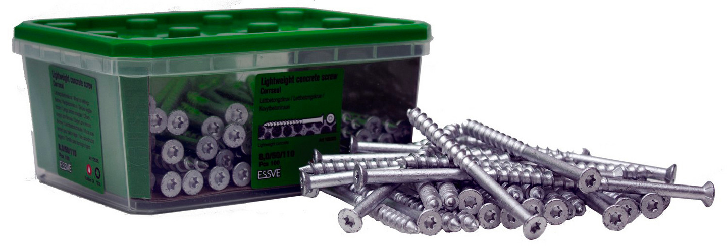 Kevytbetoniruuvi ESSVE 8x110 105305 100kpl