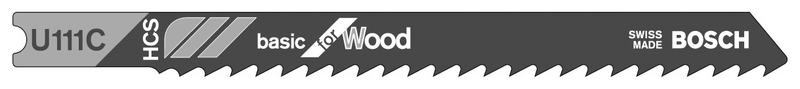 Pistosahanterä Bosch U 111 C 3kpl puu