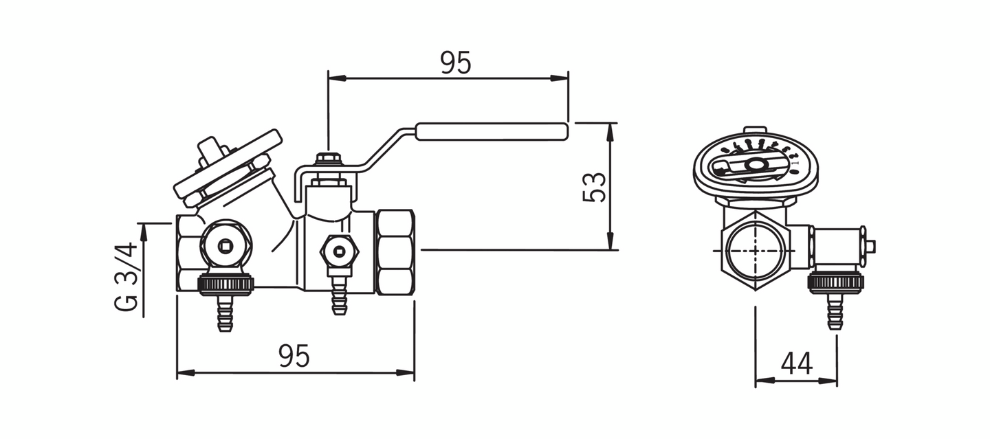 Linjasäätöventtiili Oras Osyline DN20 410020