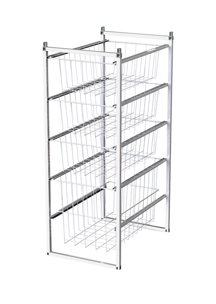 Koripaketti LM 355/4 350x500x915mm 4 koria valkoinen