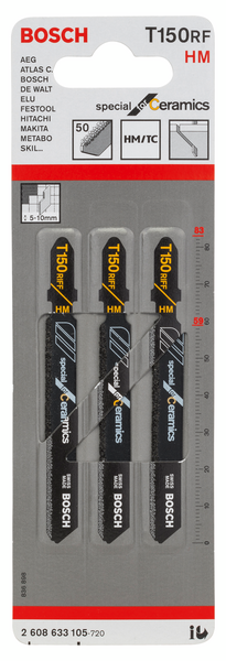 Pistosahanterä Bosch T 150 RIFF 3kpl keramiikka