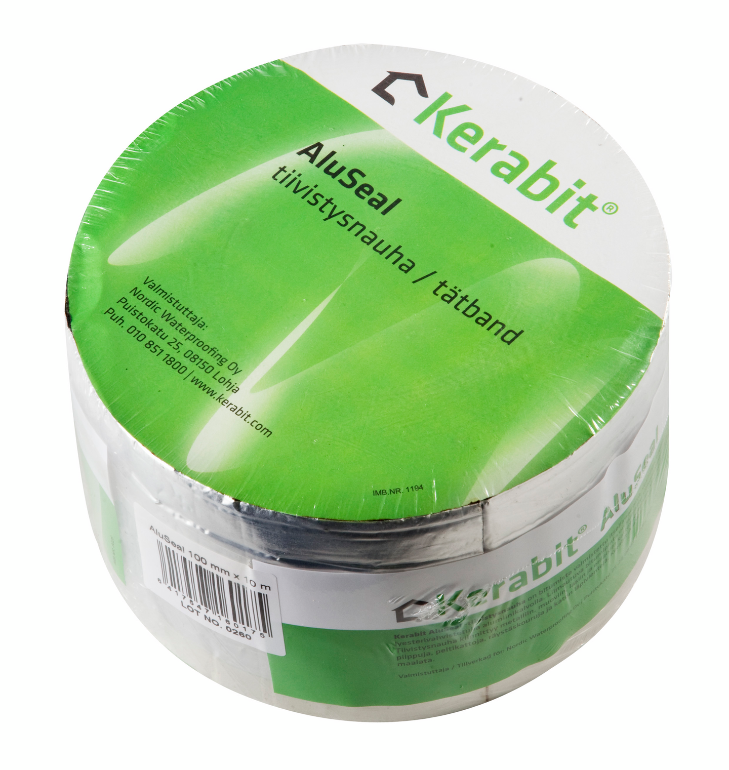 Tiivistysnauha Kerabit AluSeal 100mmx10m