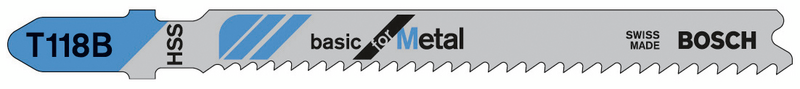 Pistosahanterä Bosch T 118 B 3kpl metalli
