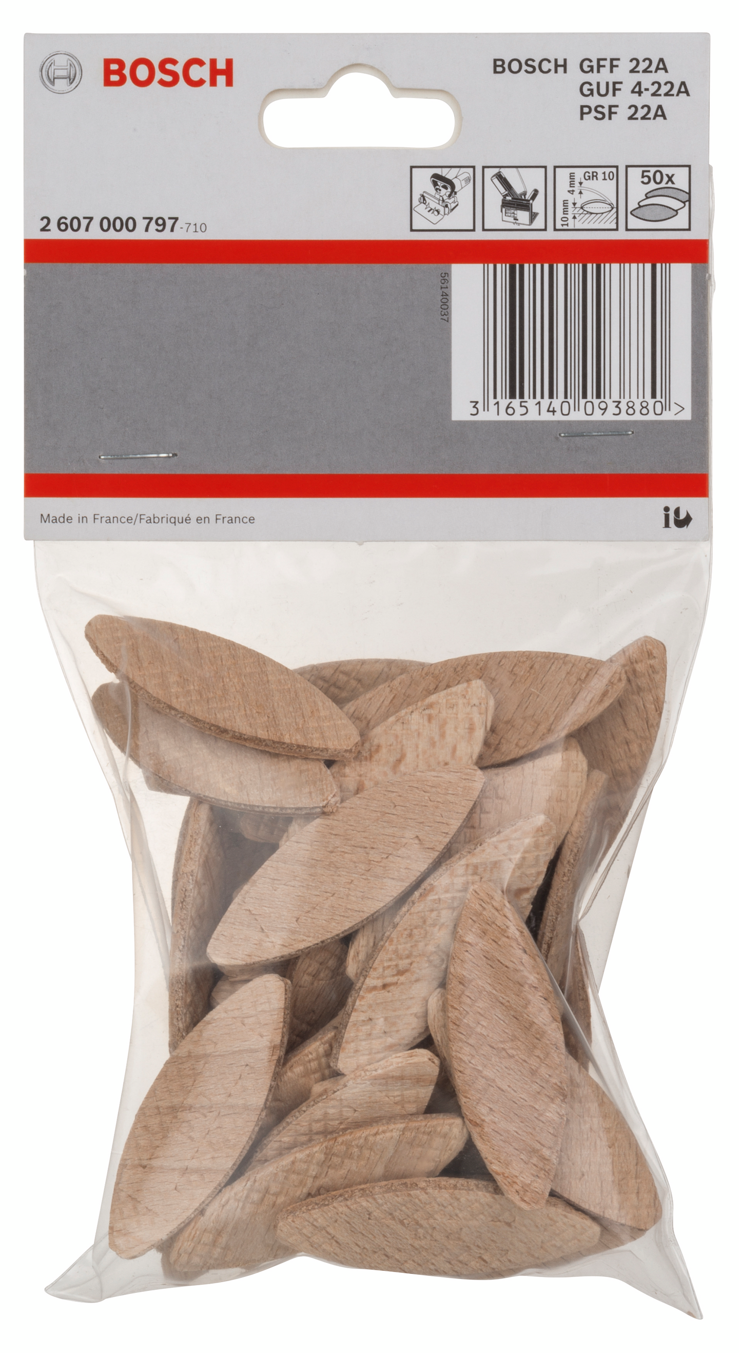 Lamellit Bosch GR 10 50kpl