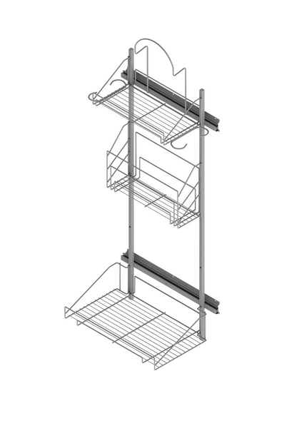 Siivoustarvikevaunu Siivi LM 690 antrasiitti