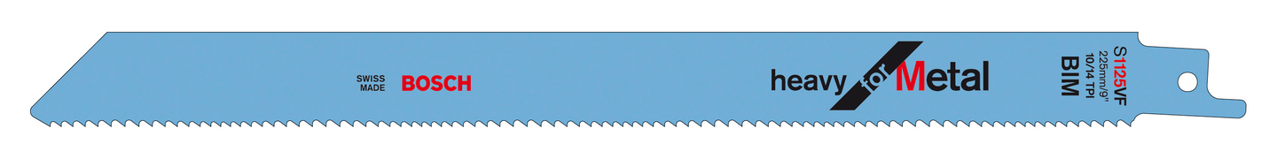 Puukkosahanterä Bosch S 1125 VF 225mm metalli Heavy 2-10mm 5kpl