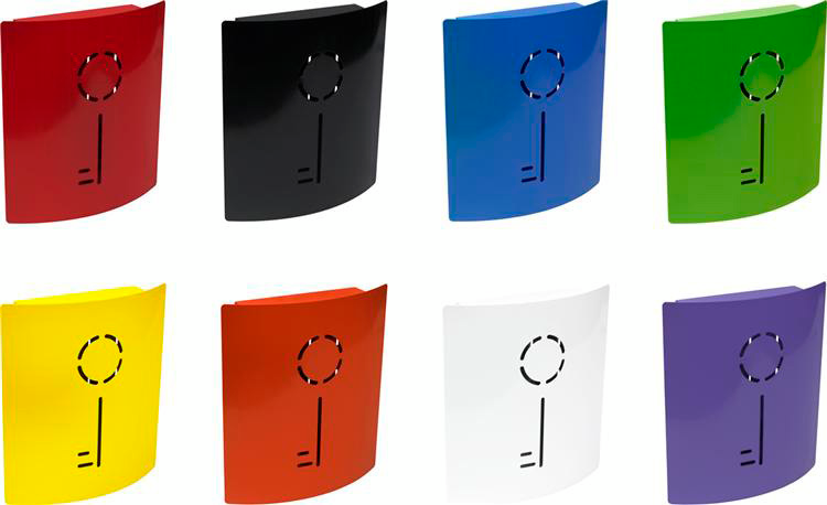 NYCKELSKÅP KEY SVART 215X245X60MM