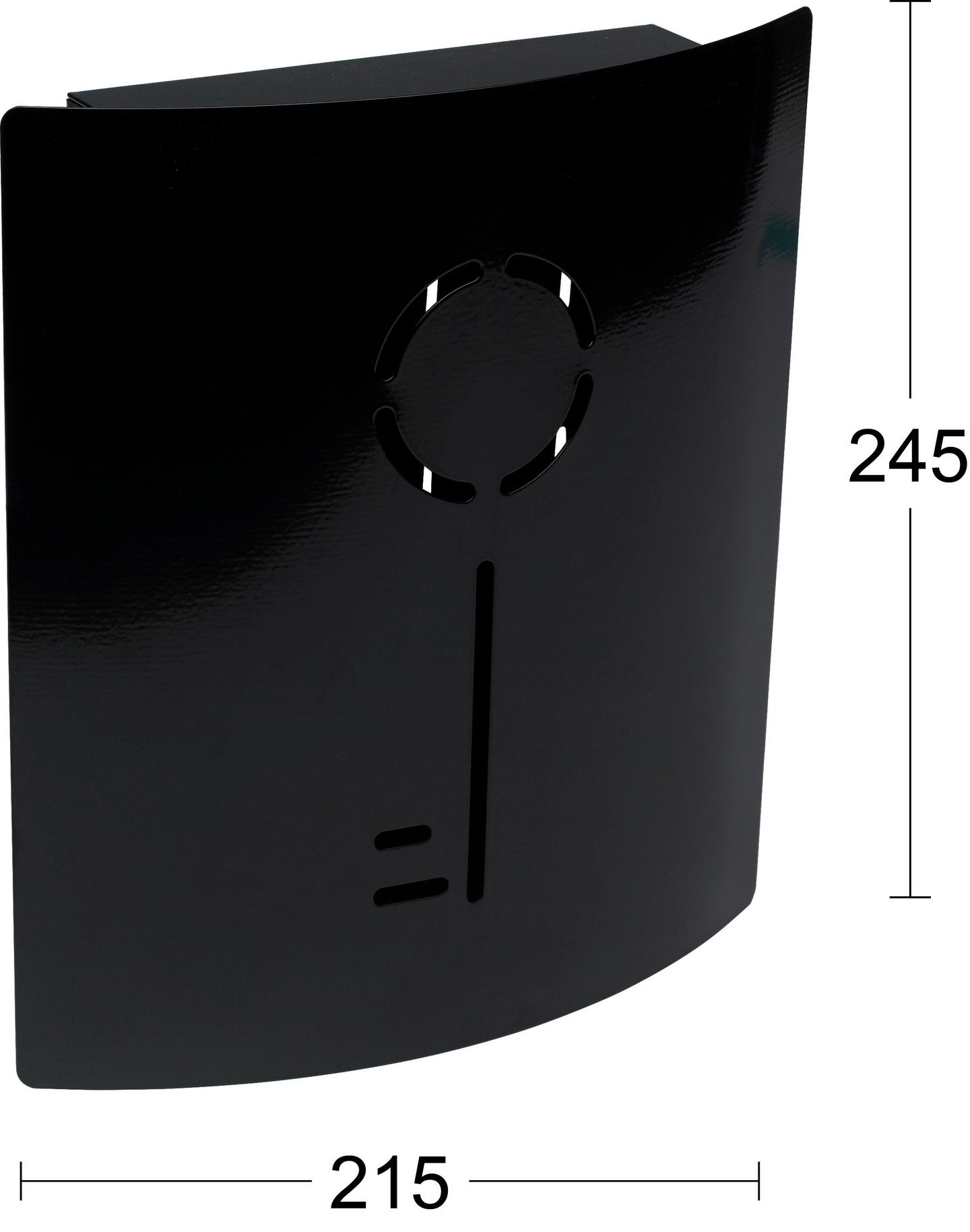 NYCKELSKÅP KEY SVART 215X245X60MM