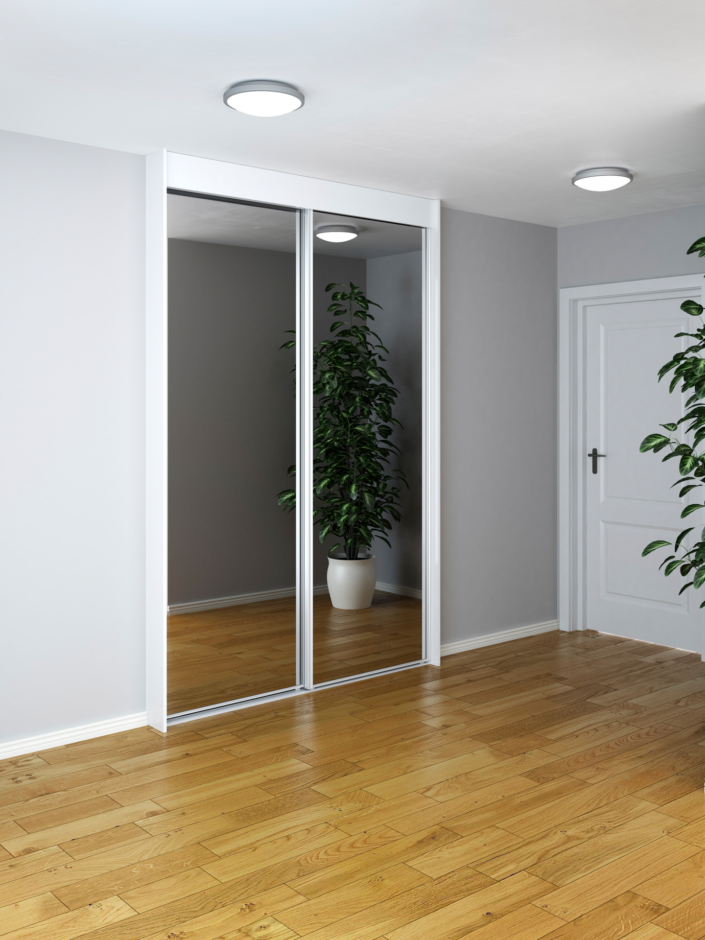 Liukuovi Cello Smart peili 620x2340 sisältää pyörät