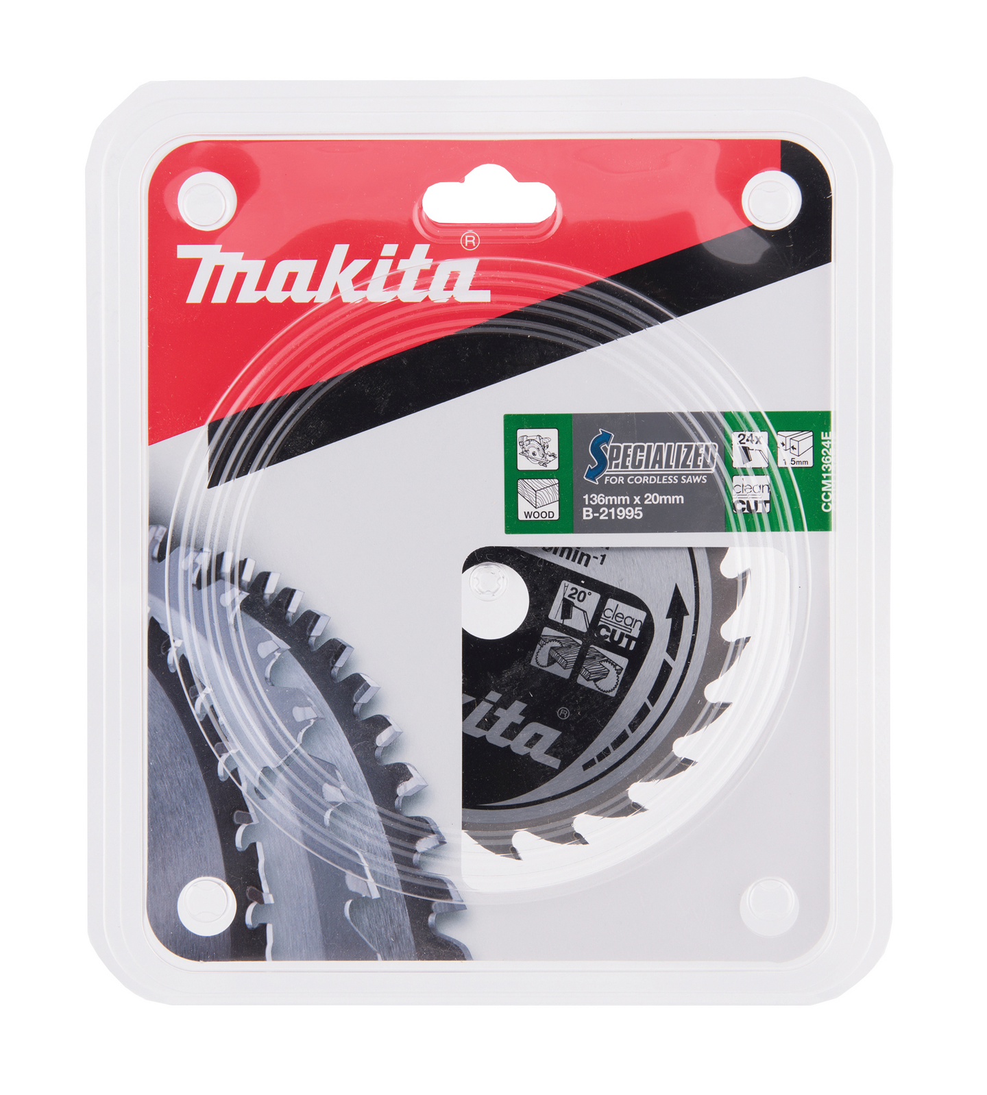 Pyörösahanterä Makita 136x20x1,5mm Z-24