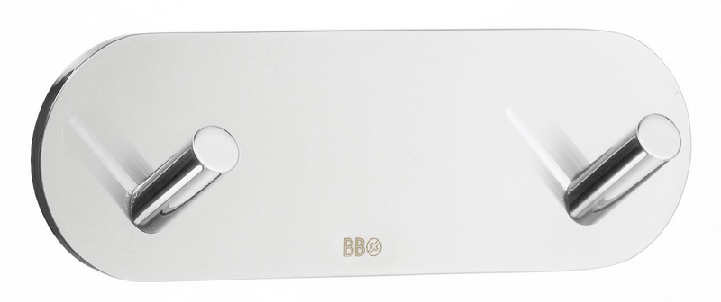 Kaksoiskoukku Beslagsboden Design kiillotettu rst BK1081