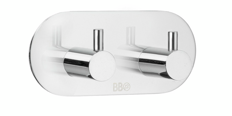 Kaksoiskoukku Beslagsboden Design kiillotettu rst B1102