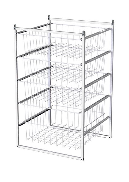 Koripaketti LM 357/4 550x500x915mm 4 koria valkoinen