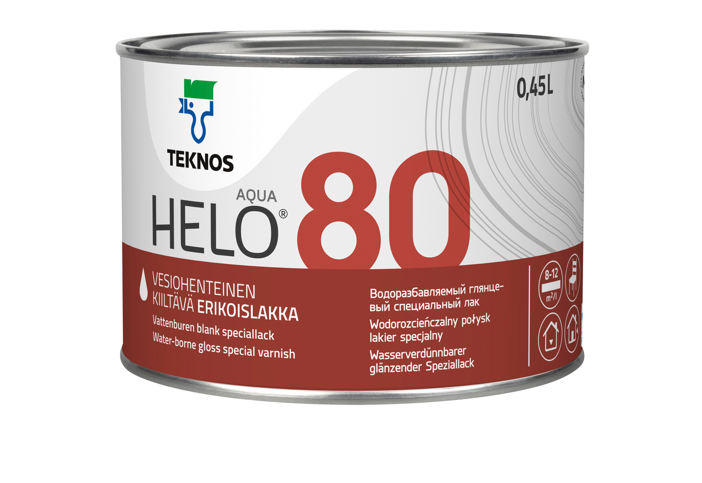 Helo Aqua 80 Erikoislakka 0,45l kiiltävä sävytettävissä