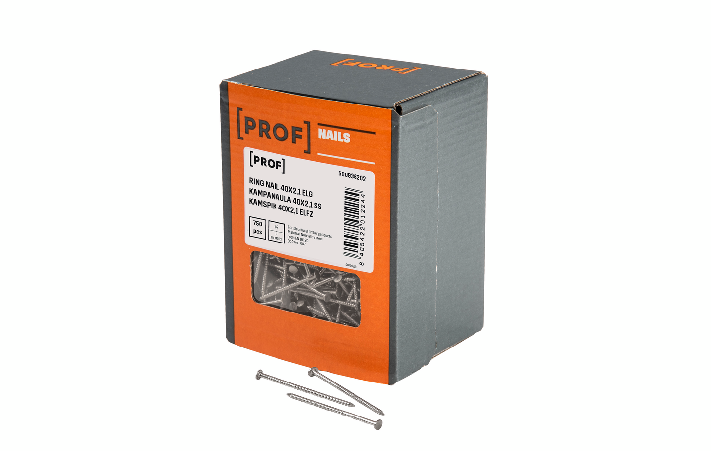 Kampanaula PROF 40x2,1 1kg sähkösinkitty 750kpl