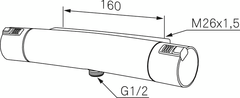 DUSCHBLANDARE MMIX T5 8344062 KROM 8344062V
