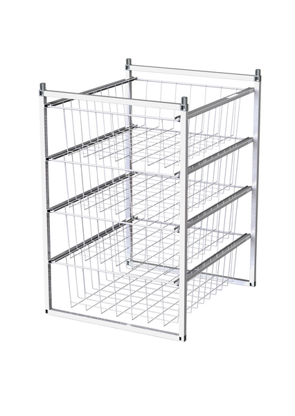 Koripaketti LM 352/4 450x500x675mm 4 koria valkoinen