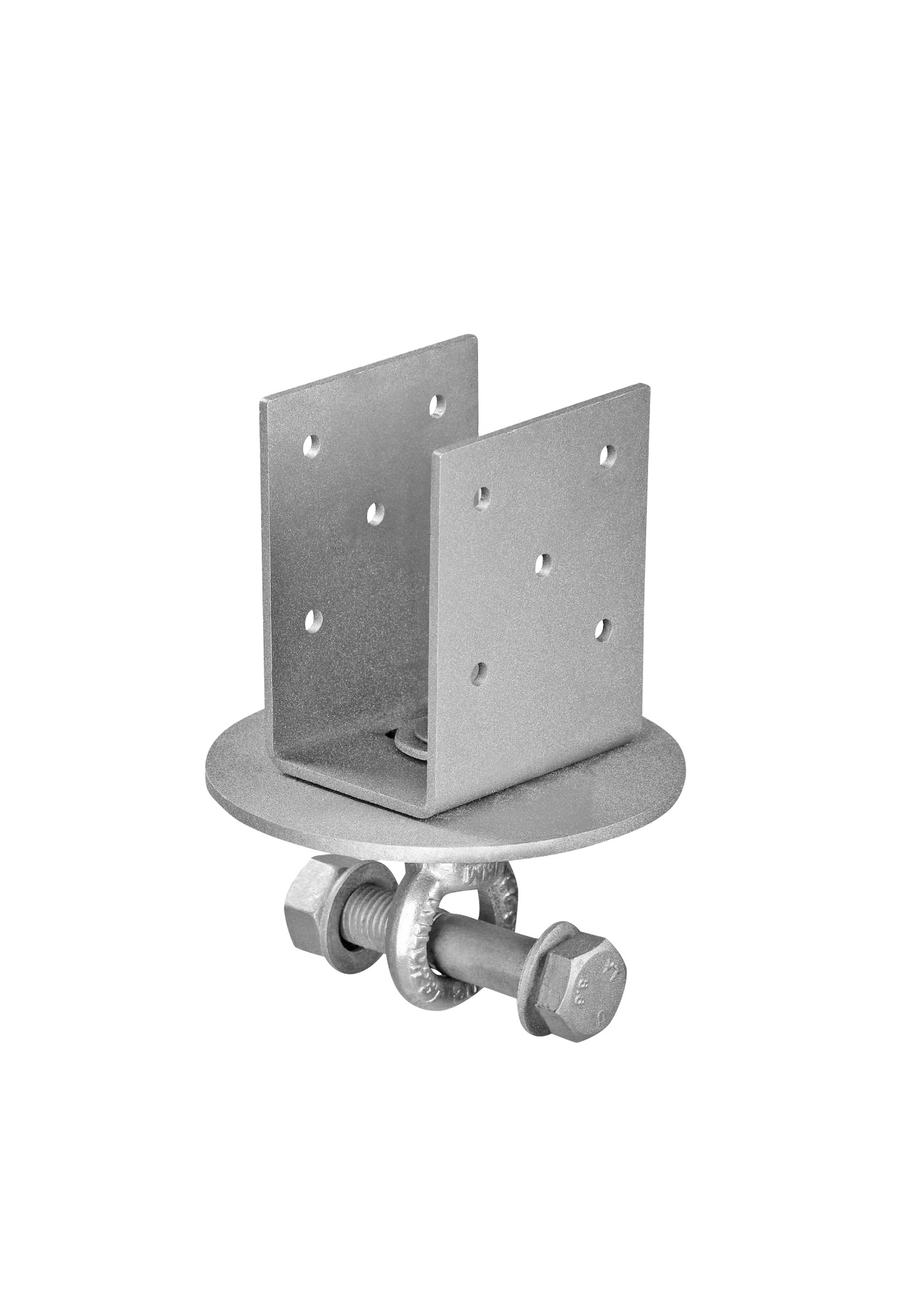 Ruuvipaalun U-kenkä 50mm vaakajuoksulle