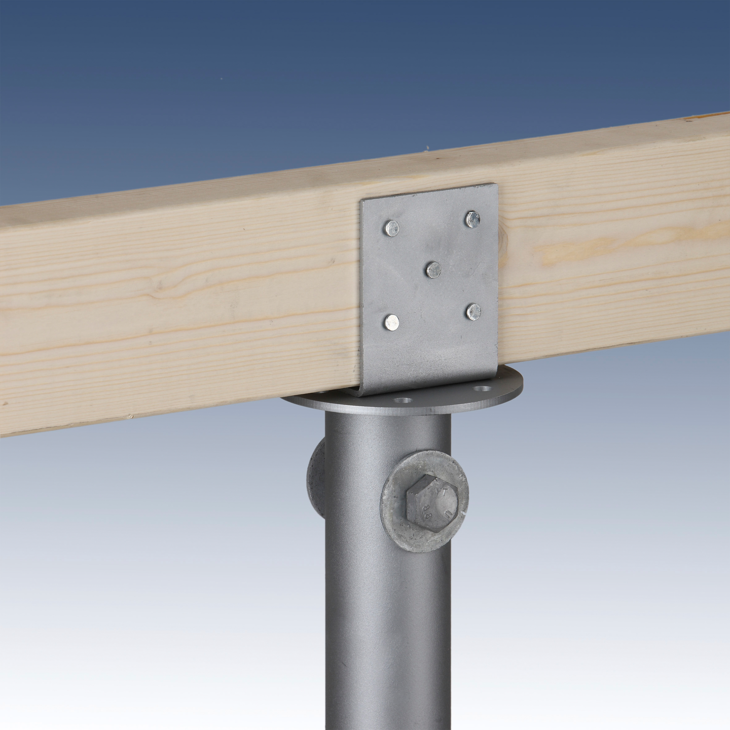 Ruuvipaalun U-kenkä 50mm vaakajuoksulle