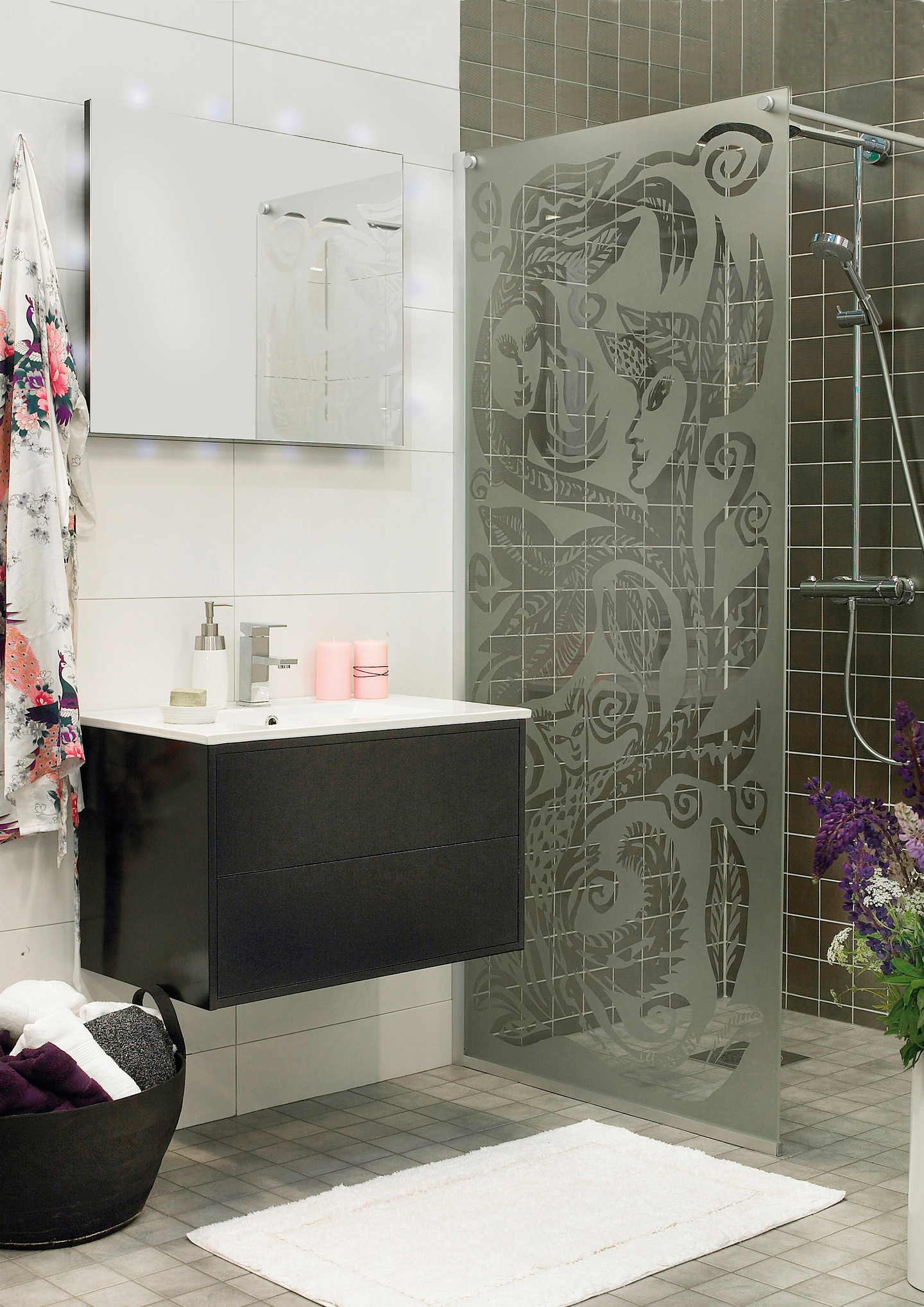 DUSCHVÄGG NORO FROST DV 80SMP