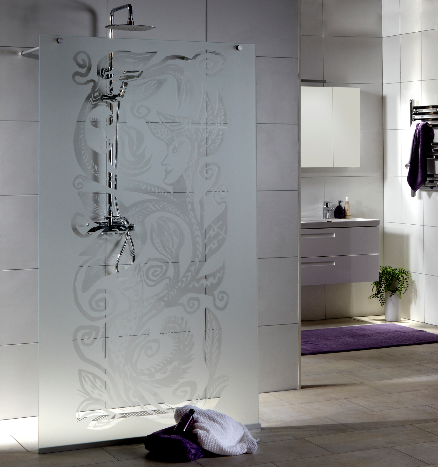 DUSCHVÄGG NORO FROST DV 115SMP HAPPY GOING HYDMAN