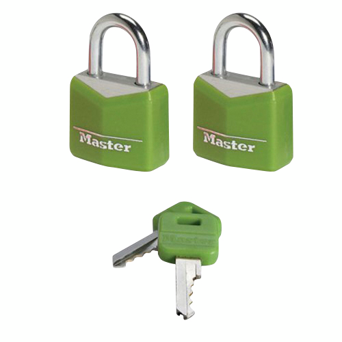 Riippulukko Masterlock värikäs 20mm 2kpl