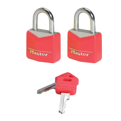 Riippulukko Masterlock värikäs 20mm 2kpl