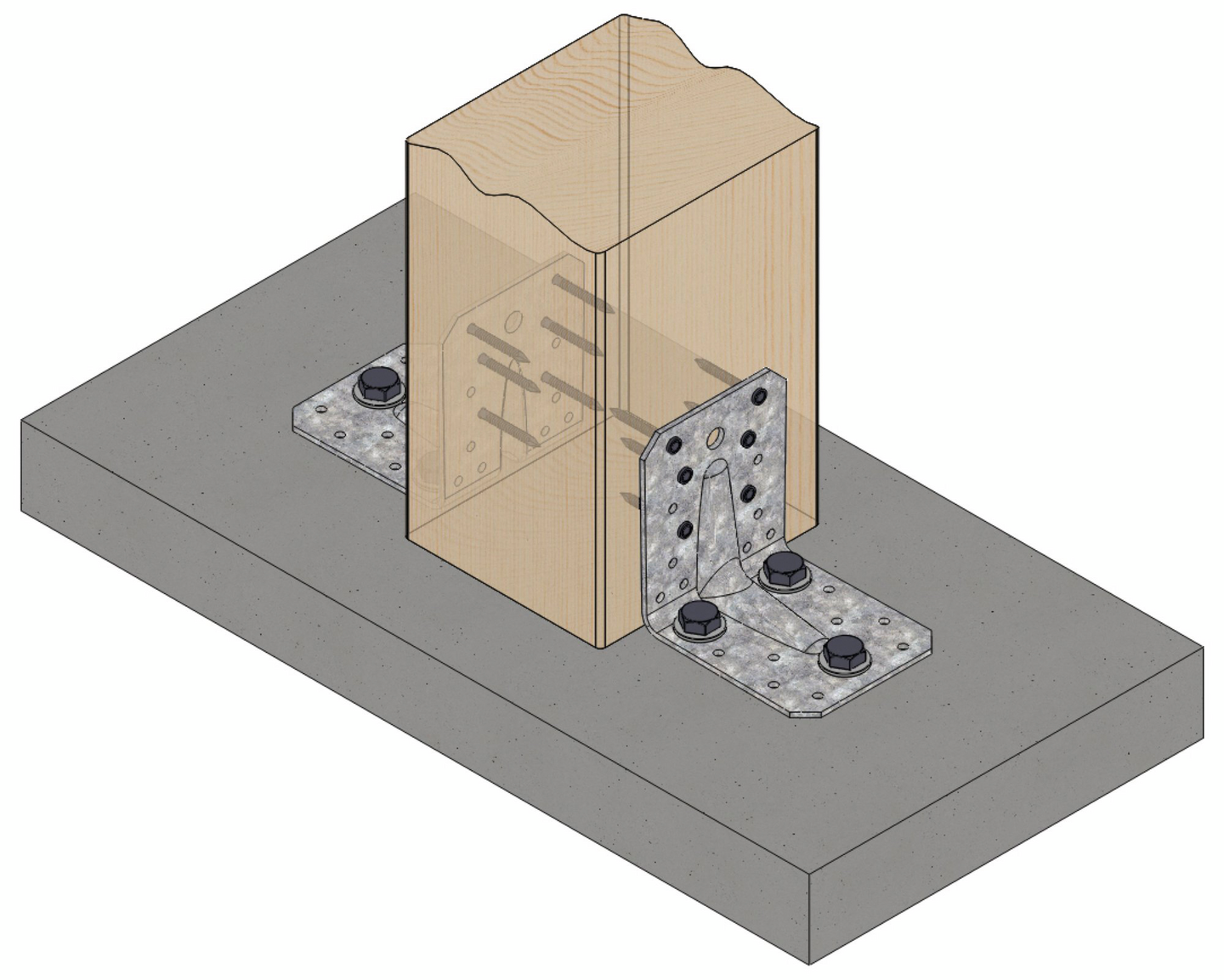 BYGGVINKEL PASLODE FÖRSTÄRKT 90X105X105X3MM