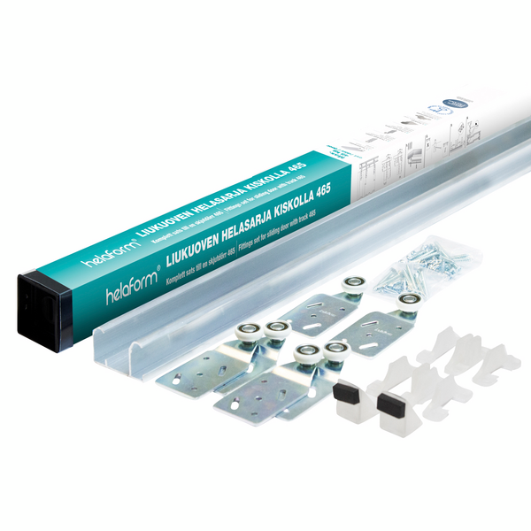 Liukuovikiskosetti Helaform kahdelle kalusteovelle 465/1800mm