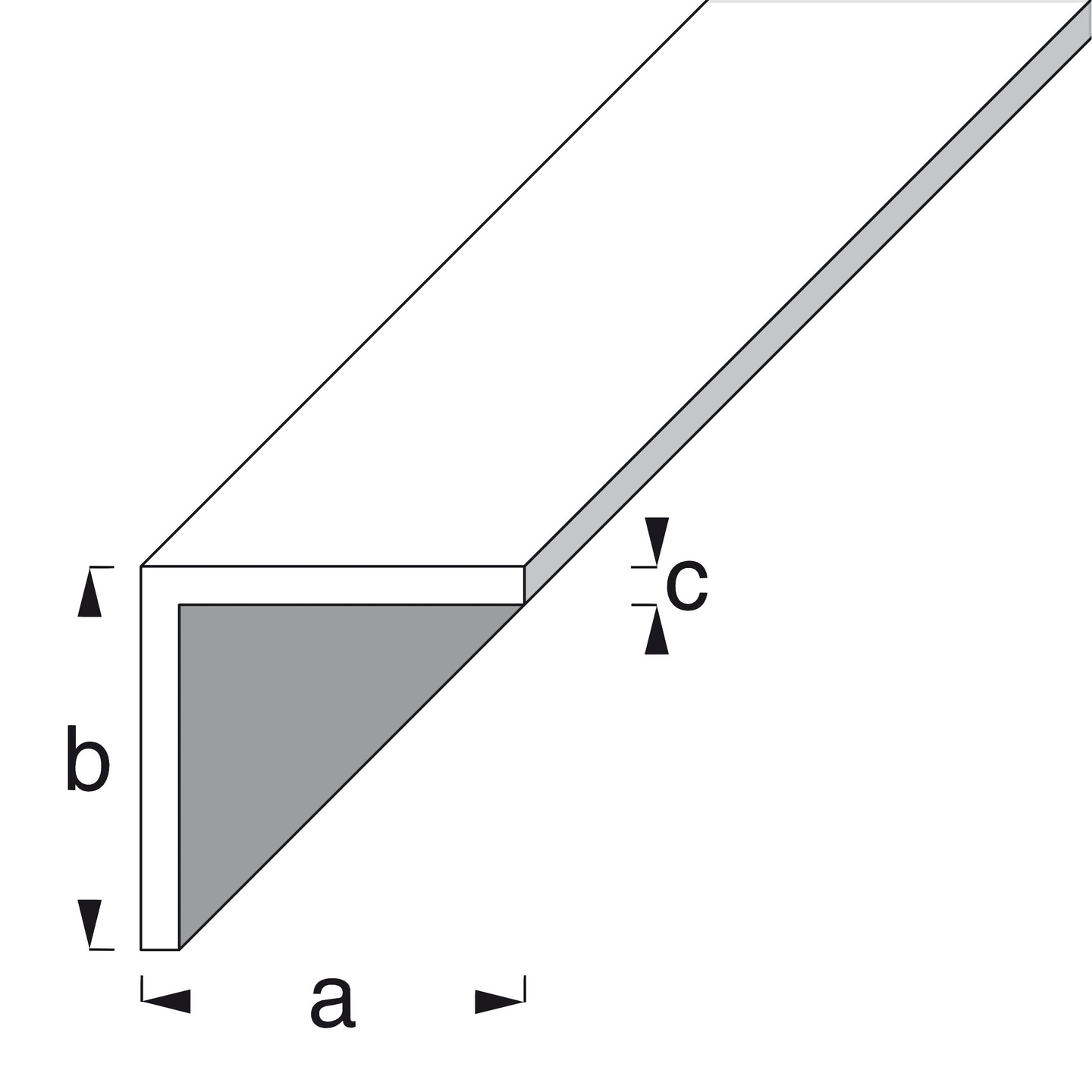 Kulmalista Alfer 23,5x23,5x1,2mm galvanoitu teräs 2m