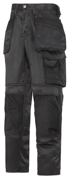Työhousut Snickers 3212-0404 DuraTwill riipputaskut musta