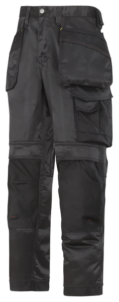 Työhousut Snickers 3212-0404 DuraTwill riipputaskut musta