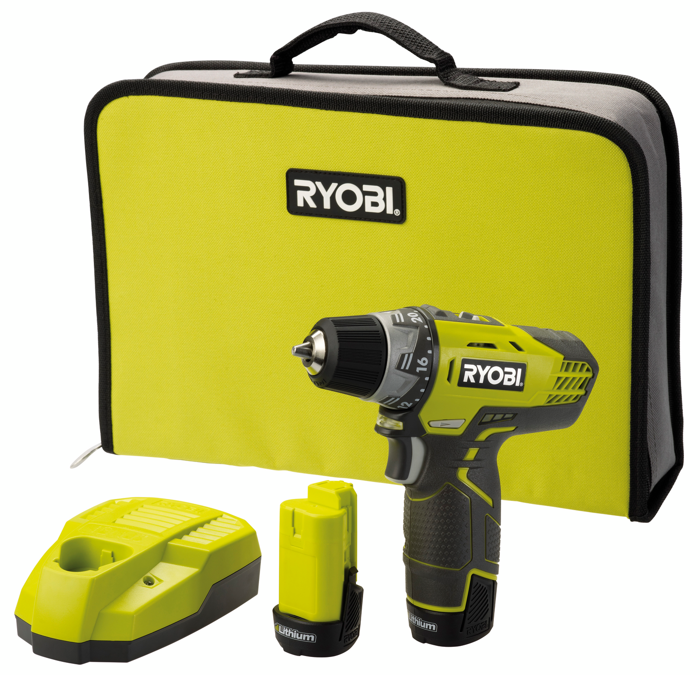 Akkuporakone Ryobi R12DD-LL13S 12V 2x1,3Ah Li-ion