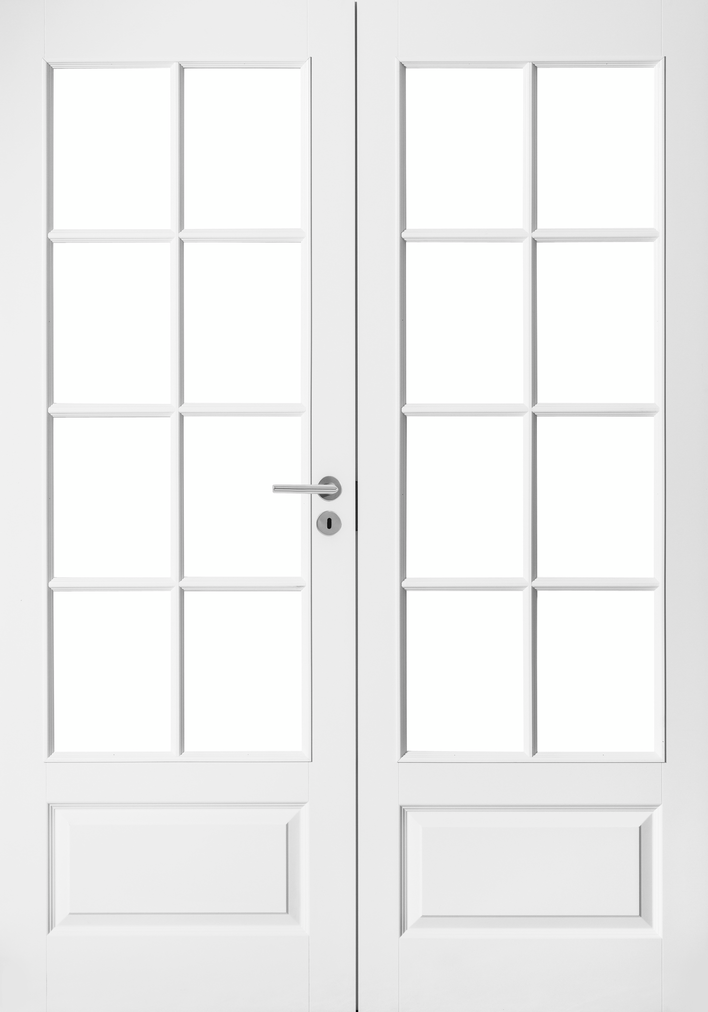 Sisäovi Swedoor Style 42 kevytpeiliovi käynti valkoinen kirkas lasi