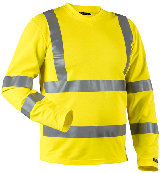 T-paita Blåkläder Hi-Vis pitkähihainen 338110703300 keltainen