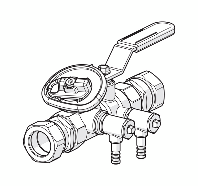 Linjasäätöventtiili Oras Osymax CU 22 412022